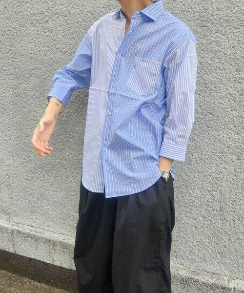 MEN'S BIGI / メンズビギ シャツ・ブラウス | クレイジーパターン七分袖シャツ | 詳細13