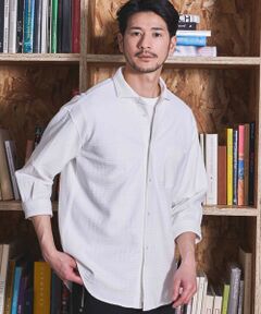 MEN'S BIGI / メンズビギ シャツ・ブラウス | リンクスジャガードグレンチェック柄7分袖