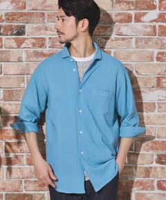 MEN'S BIGI / メンズビギ シャツ・ブラウス | リンクスジャガードグレンチェック柄7分袖