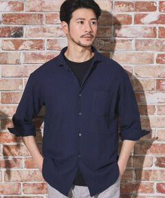 MEN'S BIGI / メンズビギ シャツ・ブラウス | リンクスジャガードグレンチェック柄7分袖