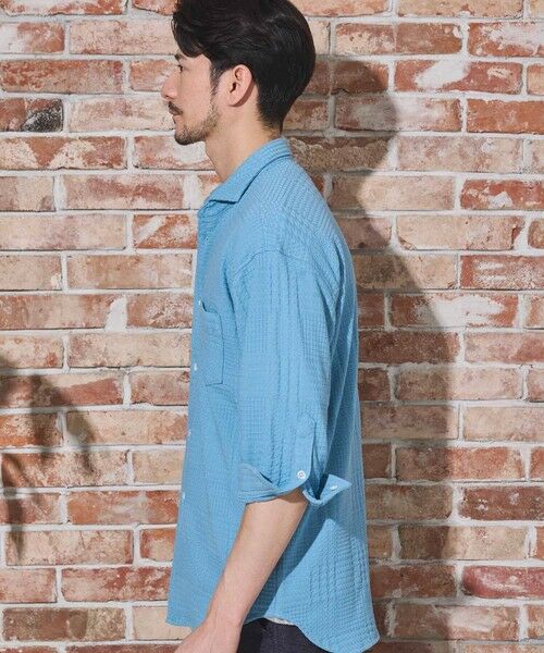 MEN'S BIGI / メンズビギ シャツ・ブラウス | リンクスジャガードグレンチェック柄7分袖 | 詳細8