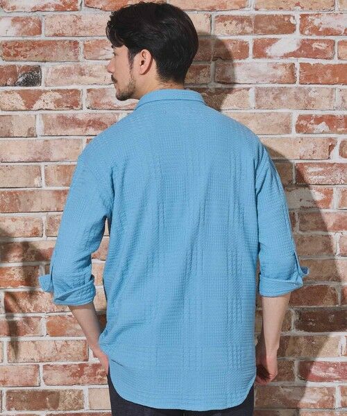 MEN'S BIGI / メンズビギ シャツ・ブラウス | リンクスジャガードグレンチェック柄7分袖 | 詳細9