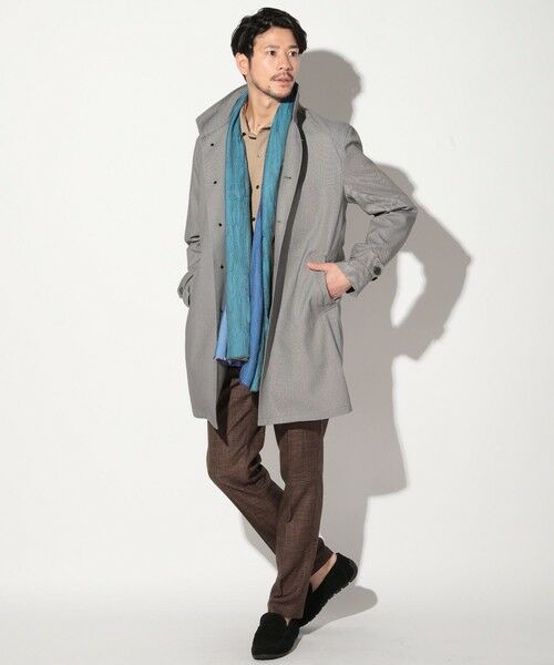 MEN'S BIGI / メンズビギ その他アウター | T/Rバーズアイストレッチスタンドカラーコート | 詳細1