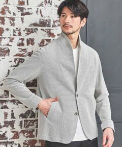 MEN'S BIGI / メンズビギ テーラードジャケット | ワイヤー入りハニカムスタンドカラージャケット