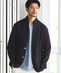 MEN'S BIGI / メンズビギ テーラードジャケット | ワイヤー入りハニカムスタンドカラージャケット