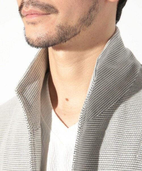 MEN'S BIGI / メンズビギ テーラードジャケット | ワイヤー入りハニカムスタンドカラージャケット | 詳細7