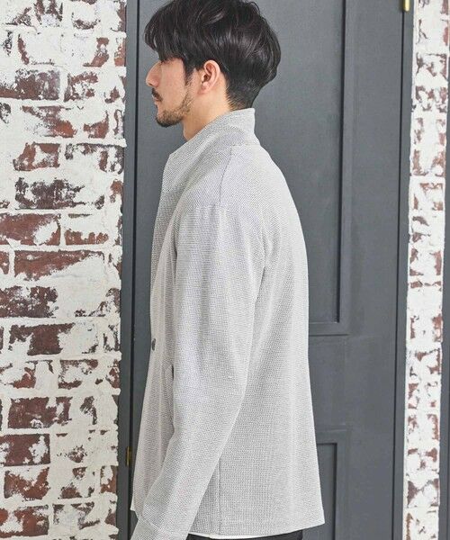 MEN'S BIGI / メンズビギ テーラードジャケット | ワイヤー入りハニカムスタンドカラージャケット | 詳細11