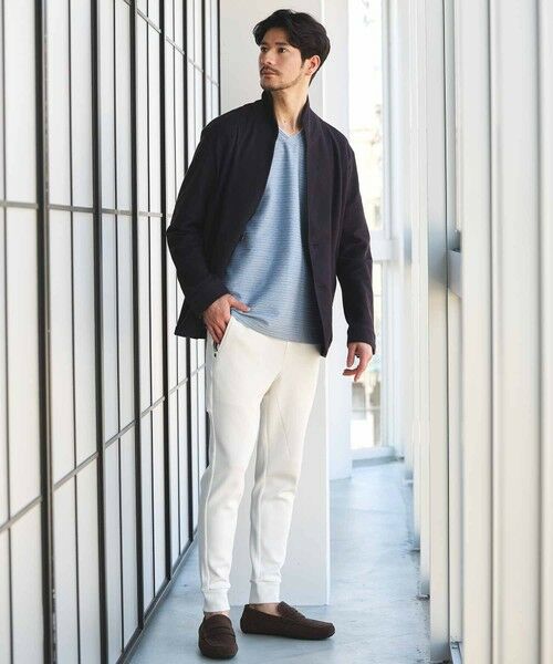 MEN'S BIGI / メンズビギ テーラードジャケット | ワイヤー入りハニカムスタンドカラージャケット | 詳細13