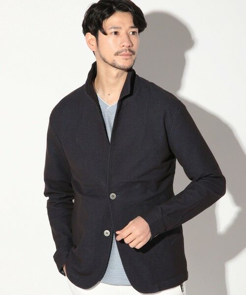 MEN'S BIGI / メンズビギ テーラードジャケット | ワイヤー入りハニカムスタンドカラージャケット | 詳細16