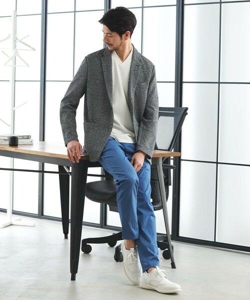 MEN'S BIGI / メンズビギ テーラードジャケット | ラッセル調ジャガードジャケット | 詳細13