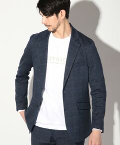 MEN'S BIGI / メンズビギ テーラードジャケット | ＜セットアップ対応＞メランジプリントテーラードジャケット