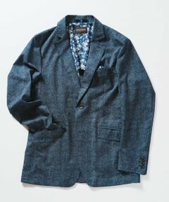 MEN'S BIGI / メンズビギ テーラードジャケット | メランジプリントテーラードジャケット