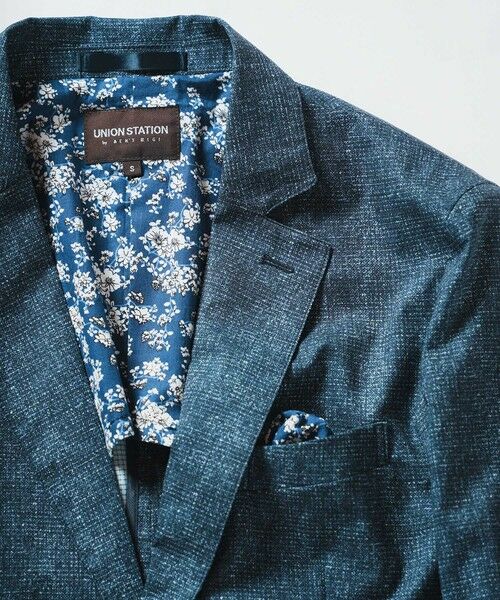 MEN'S BIGI / メンズビギ テーラードジャケット | メランジプリントテーラードジャケット | 詳細2