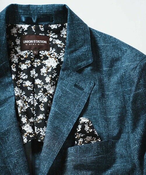 MEN'S BIGI / メンズビギ テーラードジャケット | メランジプリントテーラードジャケット | 詳細5