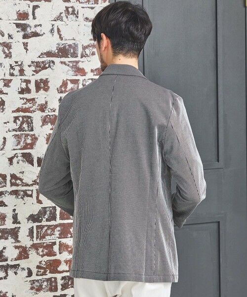 MEN'S BIGI / メンズビギ テーラードジャケット | シルケットストライプジャガードテーラードジャケット | 詳細3