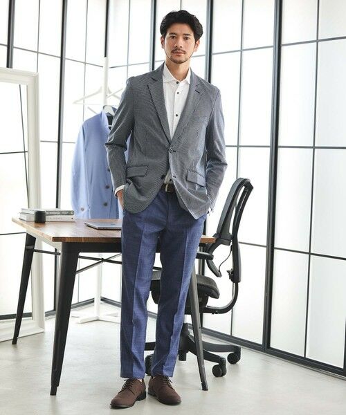 MEN'S BIGI / メンズビギ テーラードジャケット | シルケットストライプジャガードテーラードジャケット | 詳細15