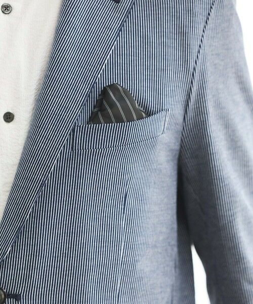MEN'S BIGI / メンズビギ テーラードジャケット | シルケットストライプジャガードテーラードジャケット | 詳細19