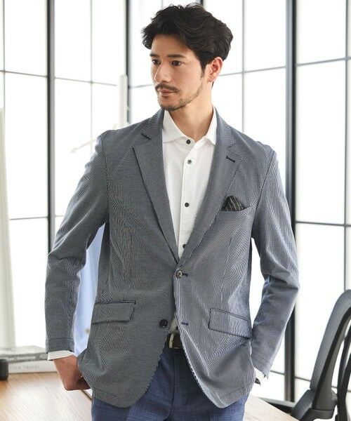 MEN'S BIGI / メンズビギ テーラードジャケット | シルケットストライプジャガードテーラードジャケット | 詳細22