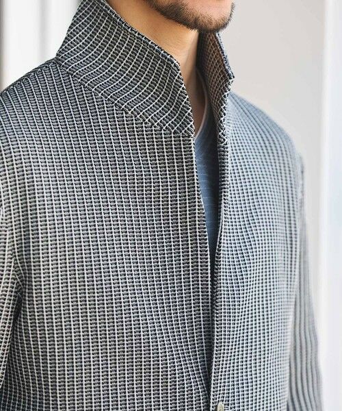 MEN'S BIGI / メンズビギ テーラードジャケット | ポリエステルニットスタンドカラージャケット | 詳細5