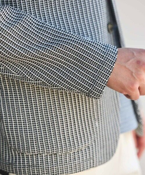 MEN'S BIGI / メンズビギ テーラードジャケット | ポリエステルニットスタンドカラージャケット | 詳細7