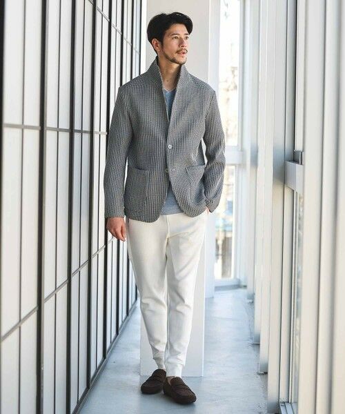 MEN'S BIGI / メンズビギ テーラードジャケット | ポリエステルニットスタンドカラージャケット | 詳細8