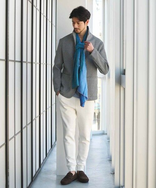 MEN'S BIGI / メンズビギ テーラードジャケット | ポリエステルニットスタンドカラージャケット | 詳細10