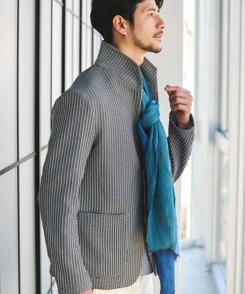MEN'S BIGI / メンズビギ テーラードジャケット | ポリエステルニットスタンドカラージャケット | 詳細2