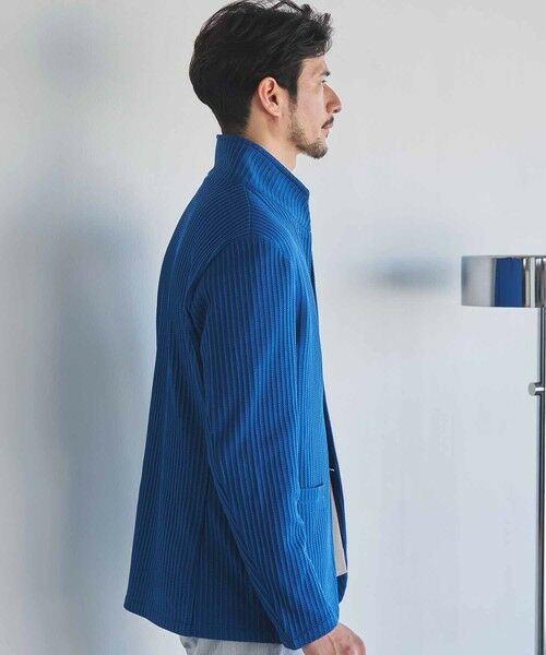 MEN'S BIGI / メンズビギ テーラードジャケット | ポリエステルニットスタンドカラージャケット | 詳細13