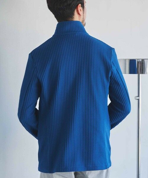 MEN'S BIGI / メンズビギ テーラードジャケット | ポリエステルニットスタンドカラージャケット | 詳細14