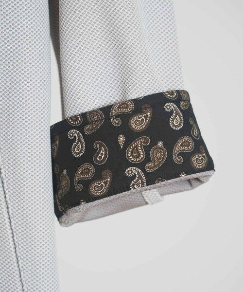 MEN'S BIGI / メンズビギ テーラードジャケット | ハニカムスタンドカラー7分袖ジャケット | 詳細4