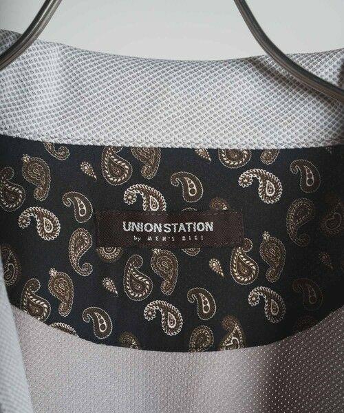 MEN'S BIGI / メンズビギ テーラードジャケット | ハニカムスタンドカラー7分袖ジャケット | 詳細6