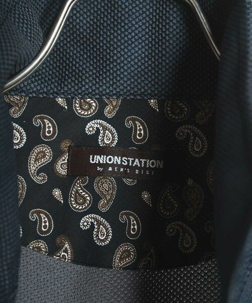 MEN'S BIGI / メンズビギ テーラードジャケット | ハニカムスタンドカラー7分袖ジャケット | 詳細12