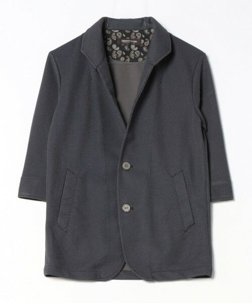 MEN'S BIGI / メンズビギ テーラードジャケット | ハニカムスタンドカラー7分袖ジャケット | 詳細15