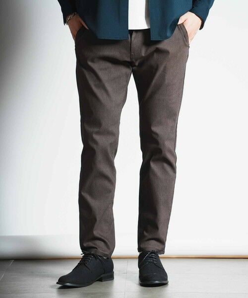 MEN'S BIGI / メンズビギ その他パンツ | ハケメストレッチパンツ（ブラウン）