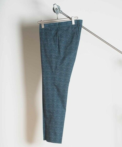 MEN'S BIGI / メンズビギ スラックス・ドレスパンツ | メランジプリントスラックス（ブルー系）
