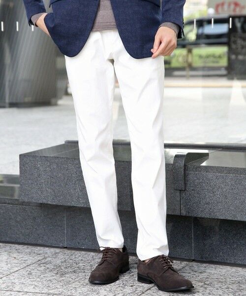MEN'S BIGI / メンズビギ その他パンツ | ハイパーストレッチヘリンボンパンツ（ホワイト）