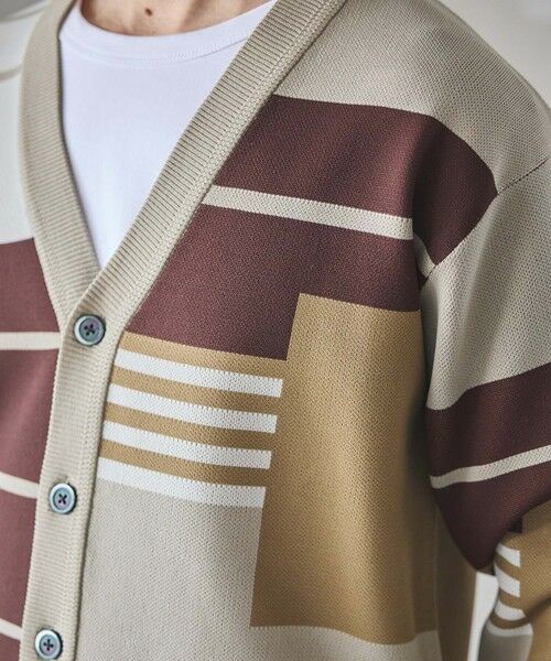 MEN'S BIGI / メンズビギ カーディガン・ボレロ | ダブルジャガードニットカーディガン | 詳細4