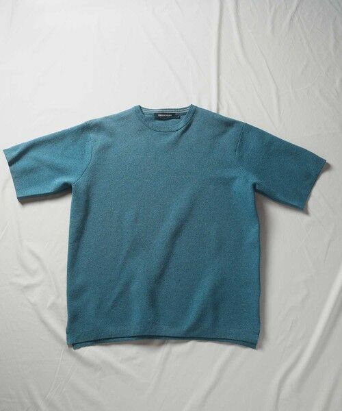 MEN'S BIGI / メンズビギ Tシャツ | オーバーサイズニットT（ブルー）