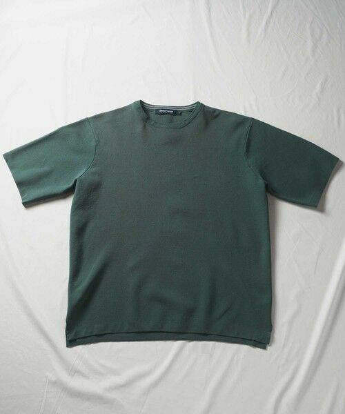 MEN'S BIGI / メンズビギ Tシャツ | オーバーサイズニットT（グリーン）