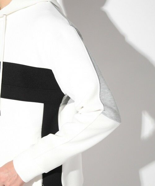 MEN'S BIGI / メンズビギ スウェット | 梨地カルゼ×ダンボール切替パーカー | 詳細6