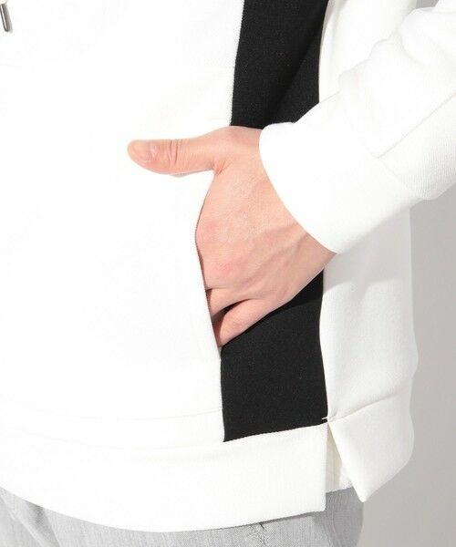 MEN'S BIGI / メンズビギ スウェット | 梨地カルゼ×ダンボール切替パーカー | 詳細7