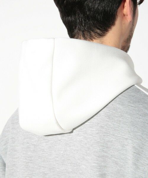 MEN'S BIGI / メンズビギ スウェット | 梨地カルゼ×ダンボール切替パーカー | 詳細8