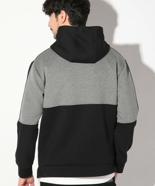 MEN'S BIGI / メンズビギ スウェット | 梨地カルゼ×ダンボール切替パーカー | 詳細14