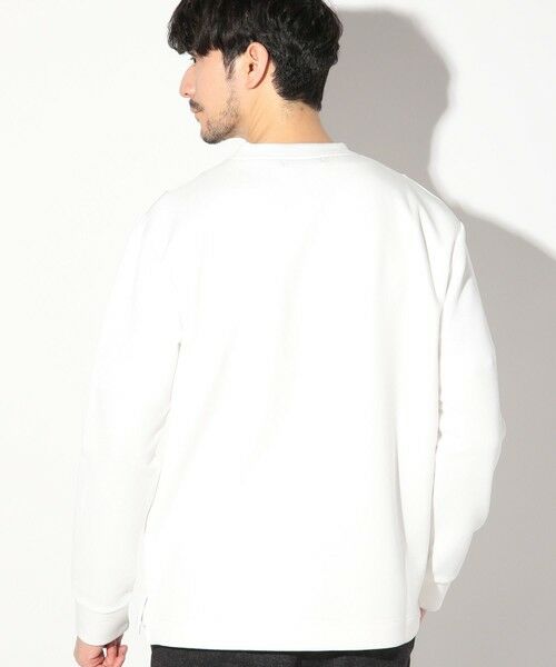 MEN'S BIGI / メンズビギ Tシャツ | 梨地カルゼ×ダンボール切替ロンT | 詳細3