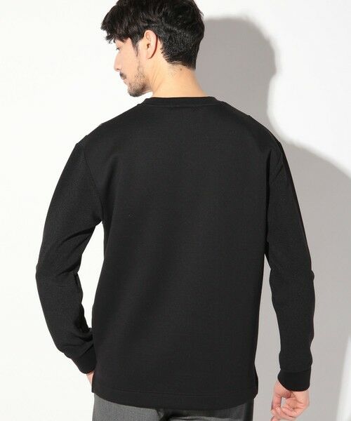 MEN'S BIGI / メンズビギ Tシャツ | 梨地カルゼ×ダンボール切替ロンT | 詳細9