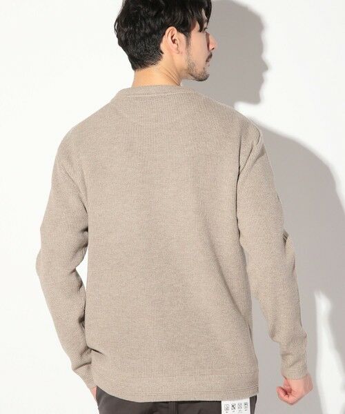 MEN'S BIGI / メンズビギ Tシャツ | カルゼ杢ダンボール×ウール混畦ニットクルーネックロンT | 詳細3