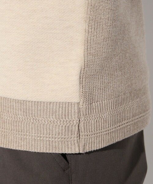 MEN'S BIGI / メンズビギ Tシャツ | カルゼ杢ダンボール×ウール混畦ニットクルーネックロンT | 詳細6