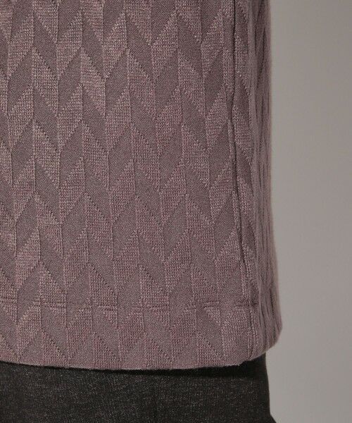 MEN'S BIGI / メンズビギ Tシャツ | ミルジャガードチェック柄VネックロンT | 詳細6