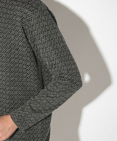 MEN'S BIGI / メンズビギ Tシャツ | ジオメトリックジャガードクルーネックロンT | 詳細10