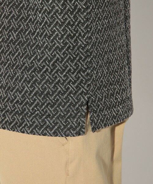 MEN'S BIGI / メンズビギ Tシャツ | ジオメトリックジャガードクルーネックロンT | 詳細11